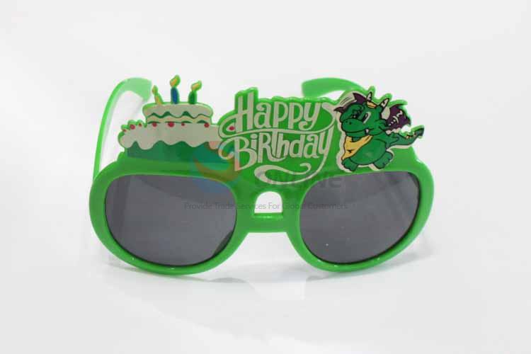 Happy Birthday Green Fashion Party Glasses