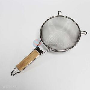 Kitchen Utensils Stainless Steel&Wood Oil Strainer