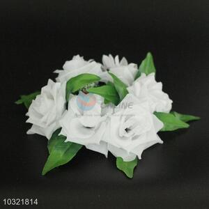 High quality best beautiful white flower garland with green <em>leaves</em>