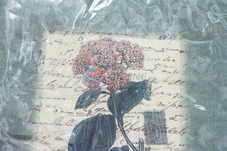 Retro Flower Printed Square Paper Towel for Sale