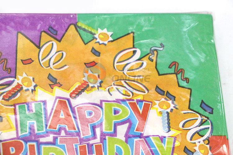 High Quality Happy Birthday Square Paper Towel for Sale