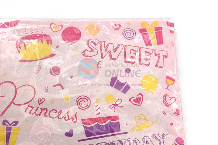 Factory High Quality Happy Birthday Square Paper Towel for Sale