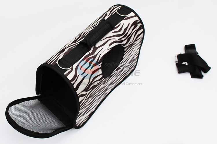 Zebra Pattern Portable Pet Bag