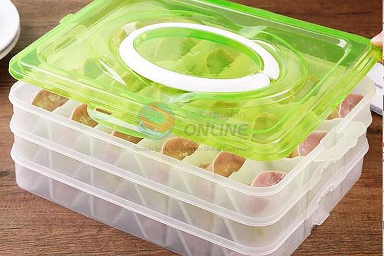 New Design Three Layers Dumplings Storage Box