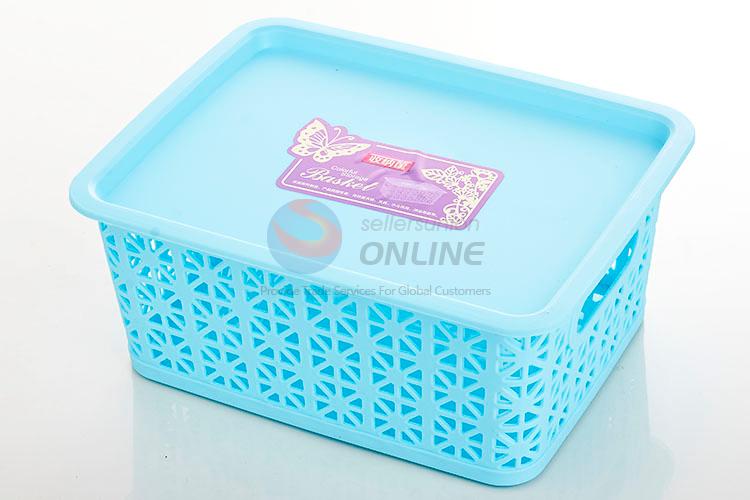 Best Price Plastic Storage Basket With Cover