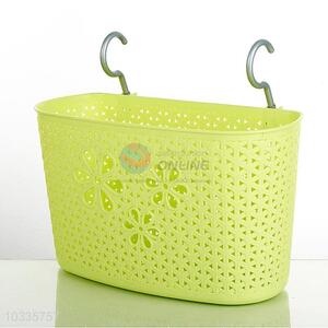 Cute Design Plastic Storage Basket With Hanger