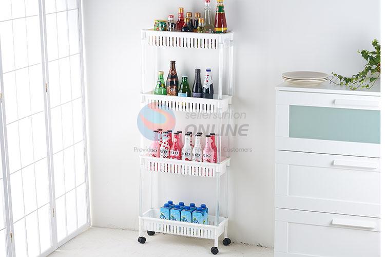 Custom Colorful Four Layers Storage Rack With Wheels