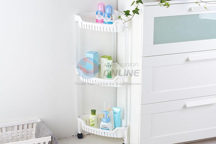 Popular Triangle Three Layers Storage Rack With Wheels