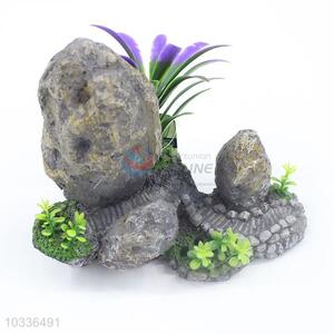 Artificial Stone with Plants Fish Tank <em>Aquarium</em> Decoration
