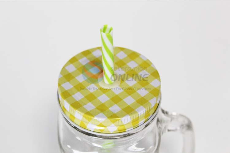 Fashion new arrival clear glass cup with straw - Sellersunion Online