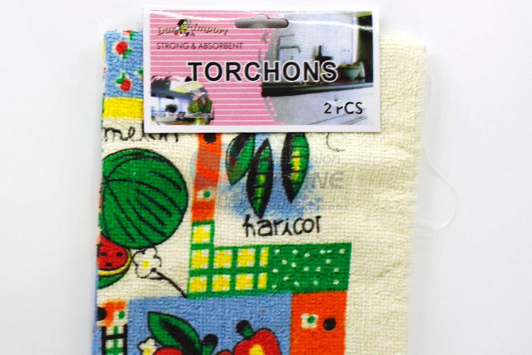 Fashion Style Polyester Cotton Dish Cloth Kitchen Towel