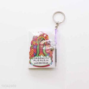 Russian Doll Pattern NoteBook Key Chain/Key Ring with Pen