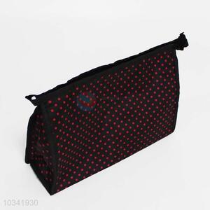 Dotted Double Color Polyester Cosmetic Bag