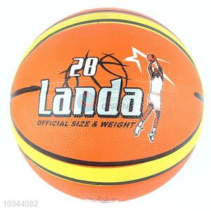 Official orange color rubber <em>basketball</em> ball