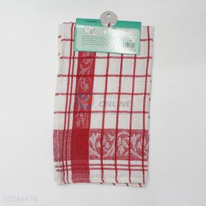 Low Price red plaid kitchen towel