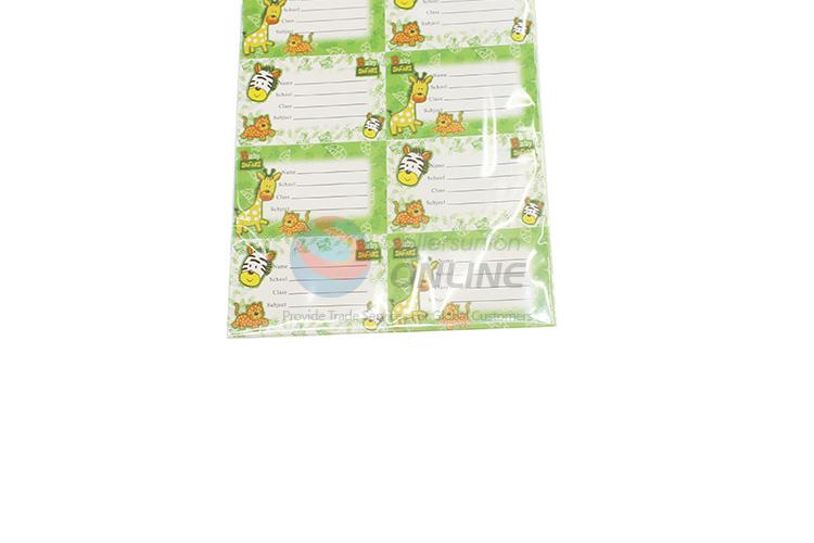 Popular design low price label sticker name sticker