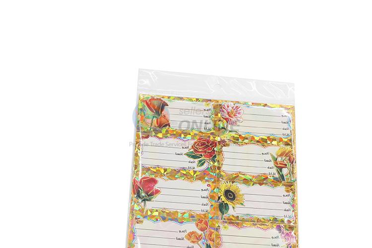 High sales promotional label sticker name sticker