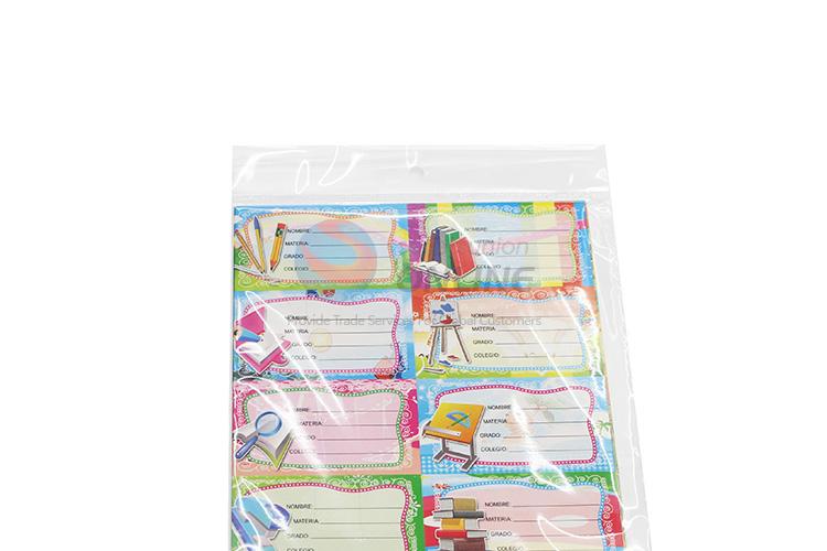 Wholesale promotional custom label sticker name sticker