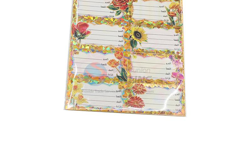High sales promotional label sticker name sticker