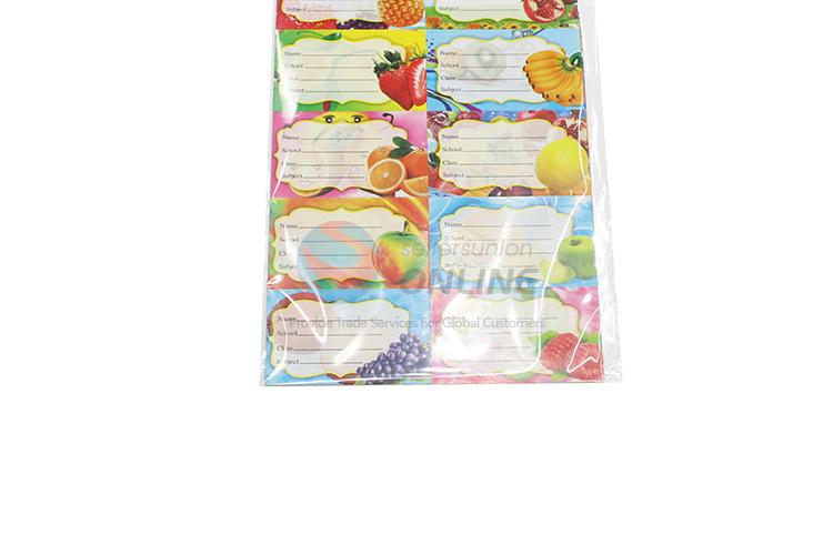 Cheap wholesale high quality label sticker name sticker