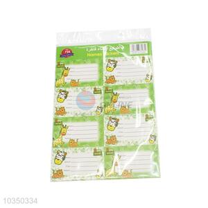 Popular design low price label sticker name sticker