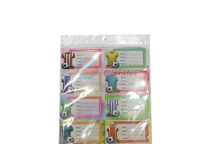 Good quality top sale label sticker name sticker