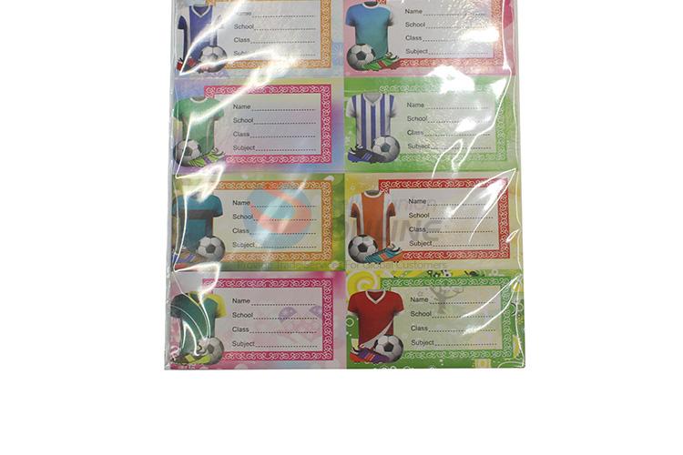Good quality top sale label sticker name sticker