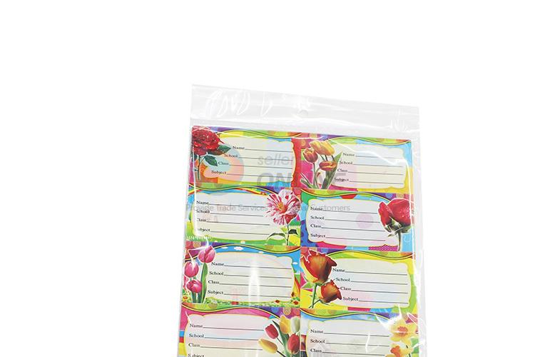 Factory promotional price label sticker name sticker