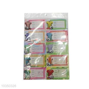 Good quality top sale label sticker name sticker