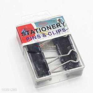 Hot New Products Office Stationery 4pcs Black Binder Clips