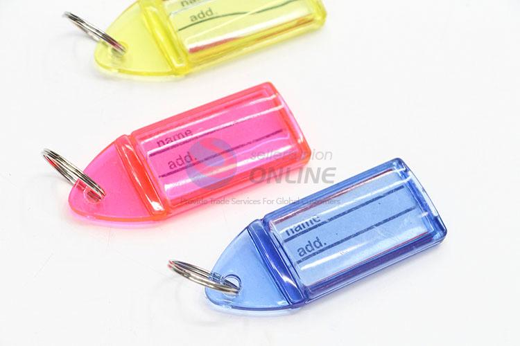 Modern Style 30pcs Portable Colorful Plastic Key Ring  Keychain Classification Key Chains