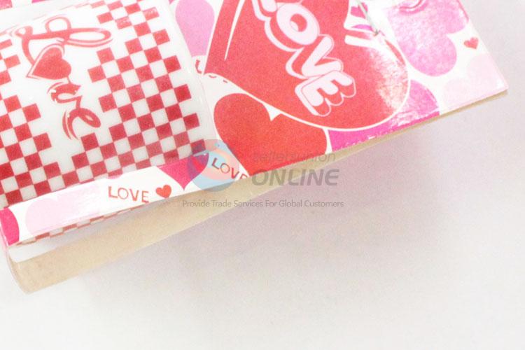 Red cheap top quality love pattern ceramic cup