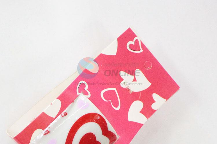 Newly product best useful red heart pattern ceramic cup