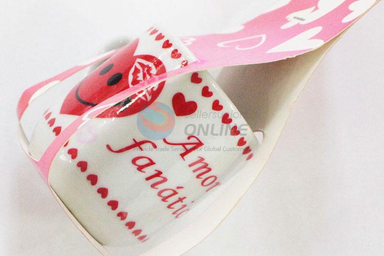 Normal best good heart pattern ceramic cup