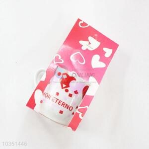 Wholesale heart pattern ceramic cup