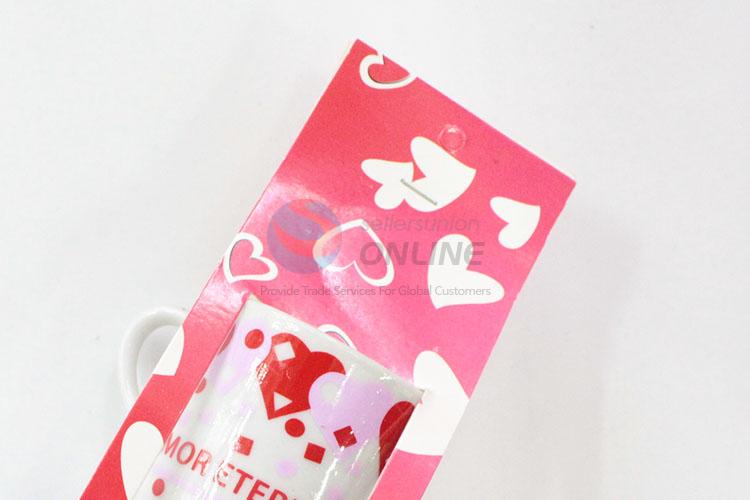 Wholesale heart pattern ceramic cup