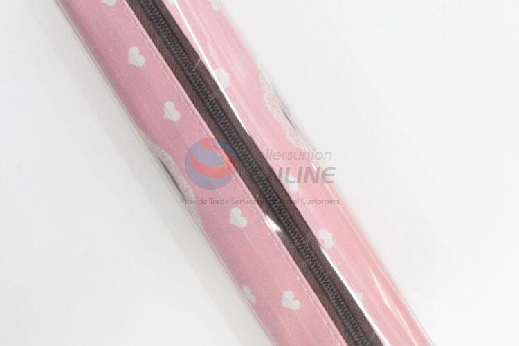 High Quality Printed Pu Leather Pen Bag,Pink