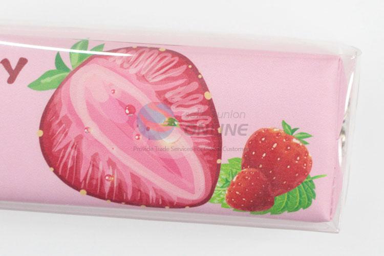 Customized New Fashion Strawberry Printed Pencil Bag