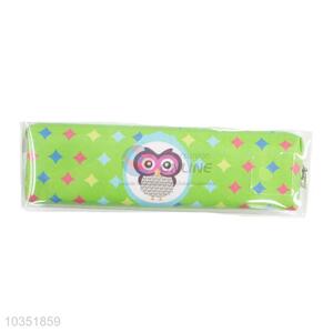 Best Quality Good Sale Owl Printed Pu Pencil Bag  