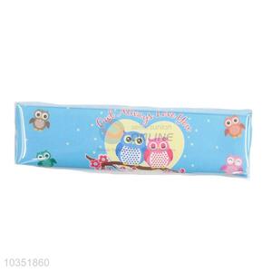 Best Selling Owl Printed Pu Pencil Bag