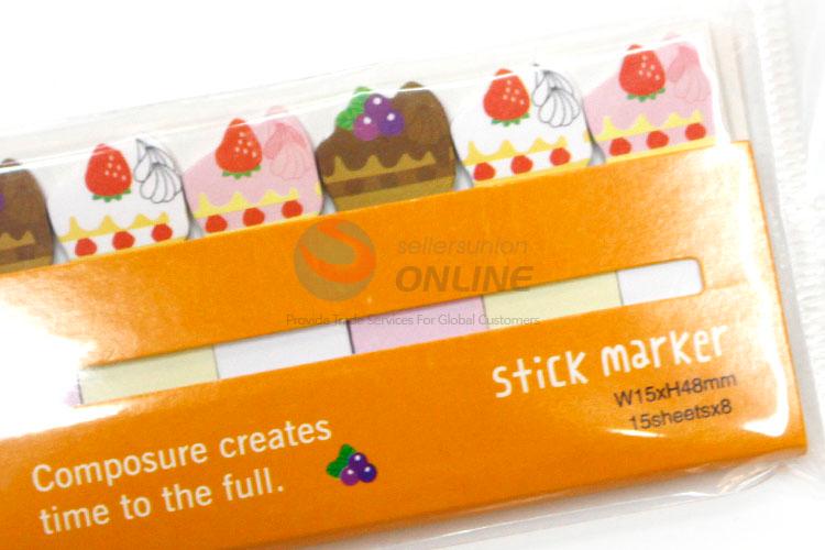 Wholesale Dessert Pattern Sticky Note Paper Sticky Label