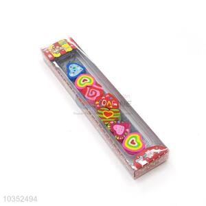 Nice Heart Shaped Cartoon Rubber/Eraser for Student