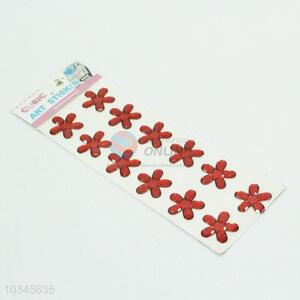 Hot Sale Plastic Art Sticker in Flower Shape