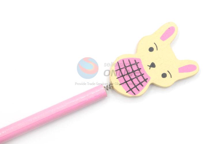 Wholesale Cute Rabbit Wooden Writing Pencil