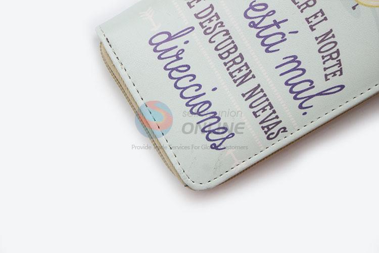 Special Design Female Card Holder Casual Zip Ladies Clutch PU Wallet