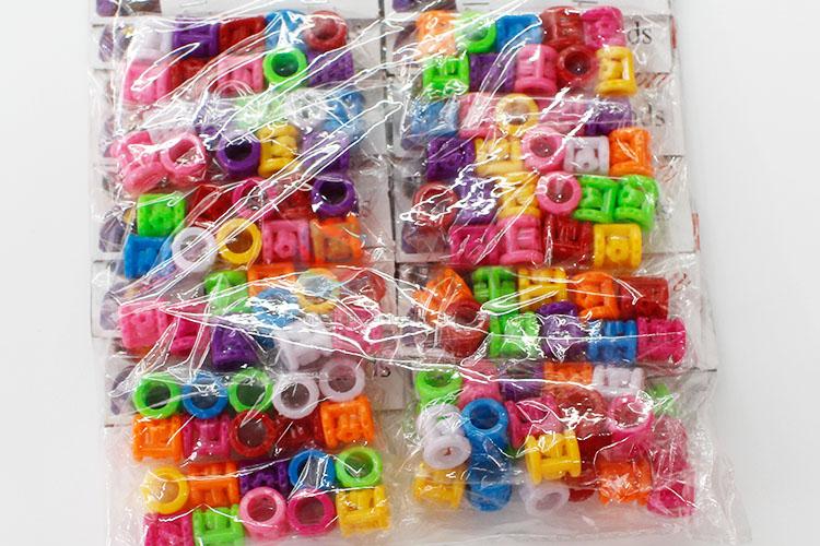 Best Selling Colorful Plastic Beads Beauty Hair Accessory