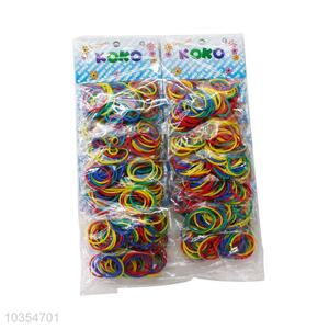 Hot Sale Multicolor Elastic Rubber Bands Durable Hair Circle Ring