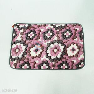 Cheap cute flower pattern floor mat
