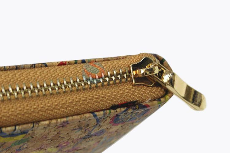 High sales promotional women grained printed long wallet