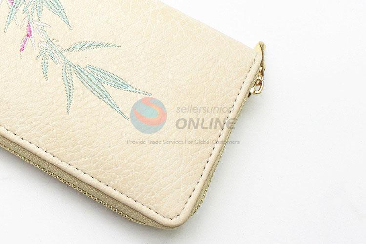 Nice popular women embroidered long wallet for promotions